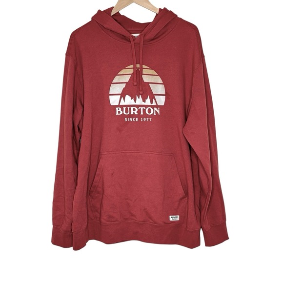Burton Durable Goods Mens Graphic Hoodie Size XL Grunge Since 1977 Streetwear - Picture 1 of 11